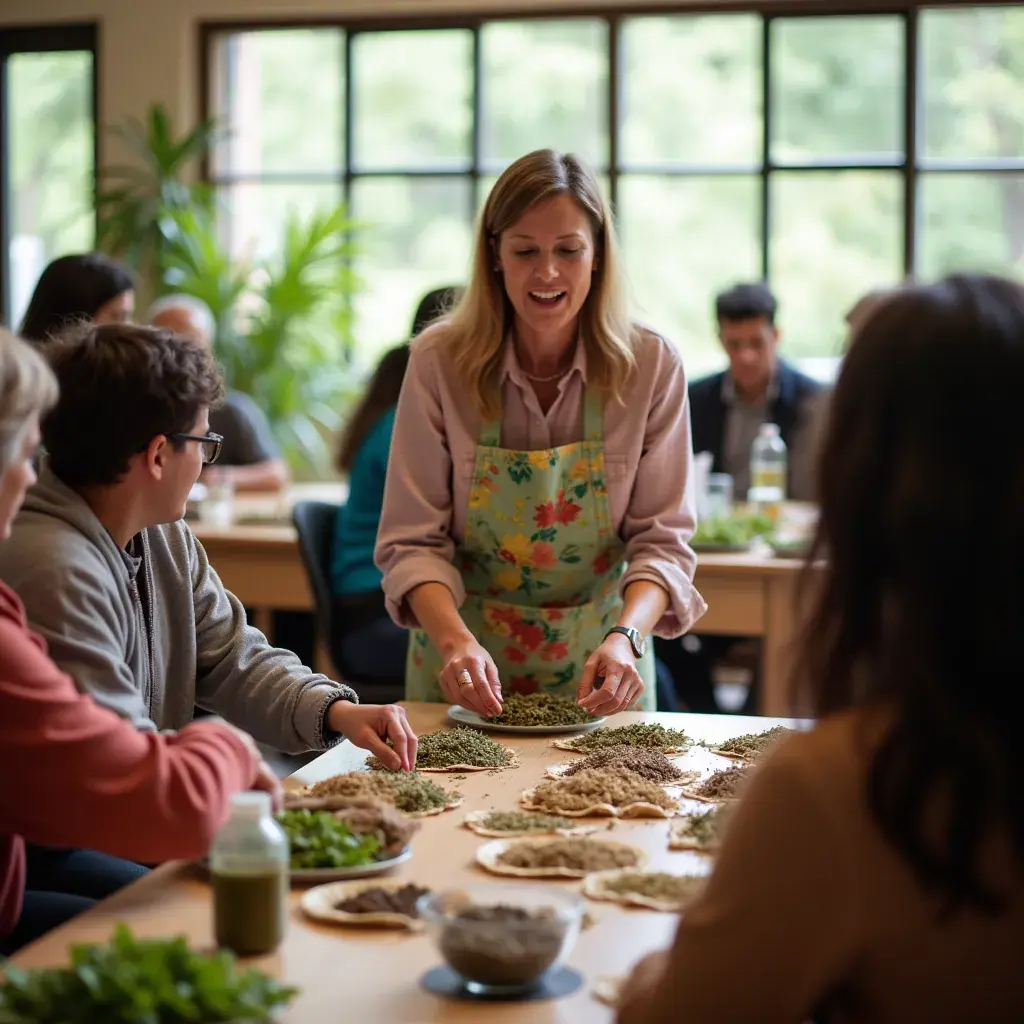 Hagyományos magyar teázási jelenet az asztalon